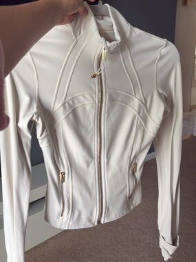 lululemon athletica Cream Zip-Up Utility Jacket